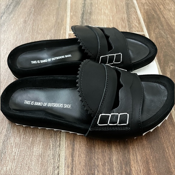 Band of Outsiders - "Loafer Front Slip-On Sandals" - Picture 4 of 8